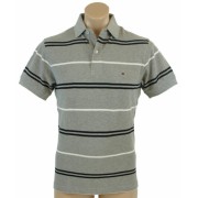 Tommy Hilfiger Mens Classic Fit Short Sleeve Logo Polo Shirt Gray - Košulje - kratke - $44.99  ~ 285,80kn