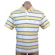 Tommy Hilfiger Mens Classic Fit Short Sleeve Logo Polo Shirt Yellow/White/Navy - Košulje - kratke - $44.99  ~ 285,80kn