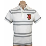 Tommy Hilfiger Mens Classic Fit Striped Logo Polo Shirt White - Košulje - kratke - $41.99  ~ 266,74kn