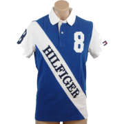 Tommy Hilfiger Mens Custom Fit #8 Logo Polo Shirt Blue/White - Košulje - kratke - $54.99  ~ 349,33kn