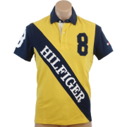 Tommy Hilfiger Mens Custom Fit #8 Logo Polo Shirt Yellow/Navy - Košulje - kratke - $54.99  ~ 349,33kn