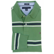 Tommy Hilfiger Mens Custom Fit Short Sleeve Logo Polo Shirt Green - Košulje - kratke - $59.99  ~ 381,09kn