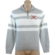Tommy Hilfiger Mens Full Zip Argyle Cardigan Logo Sweater Gray/White - Košulje - duge - $59.99  ~ 381,09kn