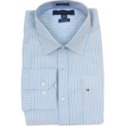 Tommy Hilfiger Mens Long Sleeve Custom Fit Button Front Shirt Blue/White/Black - Košulje - duge - $44.99  ~ 285,80kn