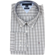 Tommy Hilfiger Mens Long Sleeve Custom Fit Button Front Shirt Gray/White - Košulje - duge - $44.99  ~ 285,80kn