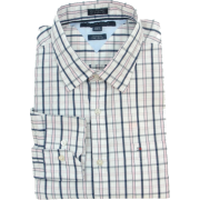 Tommy Hilfiger Mens Long Sleeve Custom Fit Button Front Shirt Pink/Navy/White - Košulje - duge - $44.99  ~ 285,80kn