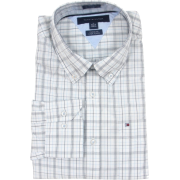 Tommy Hilfiger Mens Long Sleeve Custom Fit Button Front Shirt White/Black/Blue - Košulje - duge - $44.99  ~ 285,80kn