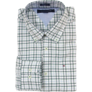 Tommy Hilfiger Mens Long Sleeve Custom Fit Button Front Shirt White/Green/Blue/Black - Košulje - kratke - $44.99  ~ 285,80kn