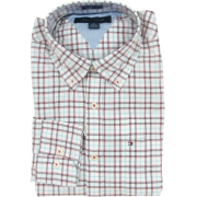 Tommy Hilfiger Mens Long Sleeve Custom Fit Button Front Shirt White/Red/Blue/Black - Košulje - kratke - $44.99  ~ 285,80kn