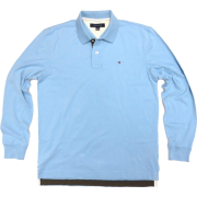 Tommy Hilfiger Mens Long-sleeved Polo Shirt in Light Blue - Košulje - duge - $69.50  ~ 59.69€