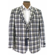 Tommy Hilfiger Mens Navy White Madras Plaid Trim Fit Lightweight Sport Coat Jacket - Jakne in plašči - $109.99  ~ 94.47€