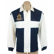 Tommy Hilfiger Mens Regular Fit Long Sleve Cross Rugby Shirt Navy Blue/White - Košulje - duge - $49.99  ~ 317,57kn