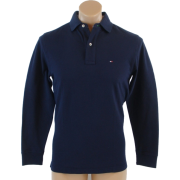 Tommy Hilfiger Mens Regular Fit Long Sleve Solid Color Polo Shirt Navy blue - Košulje - duge - $44.99  ~ 285,80kn