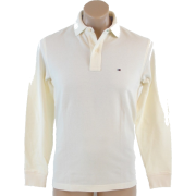 Tommy Hilfiger Mens Regular Fit Long Sleve Solid Color Polo Shirt Off-White - Košulje - duge - $44.99  ~ 285,80kn