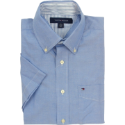 Tommy Hilfiger Mens Short Sleeve Classic Fit Button Front Shirt Blue - Košulje - kratke - $44.99  ~ 285,80kn