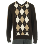Tommy Hilfiger Mens V-Neck Sweater - Style 857802016_202 Khaki - Maglioni - $57.93  ~ 49.76€
