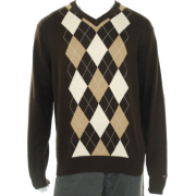 Tommy Hilfiger Mens V-Neck Sweater - Style 857802016_202 Khaki - Pullover - $57.93  ~ 49.76€