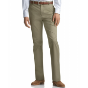 Tommy Hilfiger Olive Solid Flat Front Dress Pants Olive - Pants - $70.00 