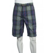 Tommy Hilfiger Plaids (Large) Blue, green and red Flat Front Walking Shorts Blue, green and red - Shorts - $38.40 