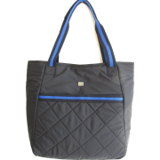 Tommy Hilfiger Quilted Shopper Tote Handbag, Navy Blue - Hand bag - $75.00 