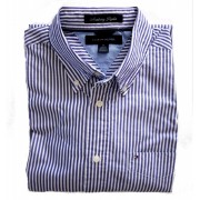 Tommy Hilfiger Shirt, Cheever Stripe Woven Shirt, Pennant Purple - Košulje - kratke - $42.50  ~ 269,98kn