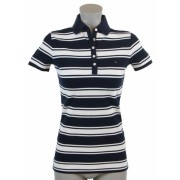 Tommy Hilfiger Slim Fit Womens Logo Polo Shirt Navy Blue/White - Košulje - kratke - $44.99  ~ 285,80kn