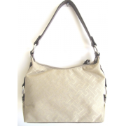 Tommy Hilfiger Small Hobo Handbag, Beige / Brown Trims - Hand bag - $69.98 