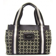 Tommy Hilfiger Small Iconic "H-Logo" Tote in Chocolate, Eucre (TH HANDBAGS, TOTES, PURSES, BAGS) - Hand bag - $78.00 