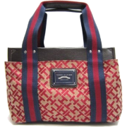 Tommy Hilfiger Small Iconic Tote in Maroon and Navy Blue (TH HANDBAGS, PURSES, BAGS) - Borse - $73.00  ~ 62.70€