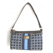 Tommy Hilfiger Small Top Zip Hobo Handbag Purse, Navy & Blue Stripe - Hand bag - $59.98 