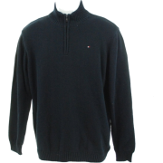 Tommy Hilfiger Solid Quarter Zip Sweater Navy - Puloveri - $36.93  ~ 234,60kn