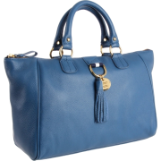 Tommy Hilfiger Tasseled Pebble East-West Satchel Blue - Borse - $198.00  ~ 170.06€