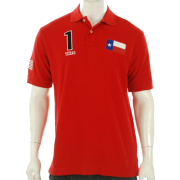 Tommy Hilfiger Texas USA Polo Shirt Red - Košulje - kratke - $44.93  ~ 285,42kn