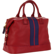 Tommy Hilfiger Th Logo Pebble Satchel,Red,One Size - Hand bag - $198.00 