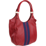 Tommy Hilfiger Th Logo Pebble Satchel Red - Hand bag - $228.00 