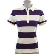 Tommy Hilfiger Women Classic Fit Striped Logo Polo Shirt Purple/Off White - Košulje - kratke - $44.99  ~ 285,80kn