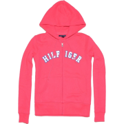 Tommy Hilfiger Women Full Zip Big Logo Hoodie Jacket American rose - Košulje - duge - $37.99  ~ 32.63€