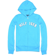Tommy Hilfiger Women Full Zip Big Logo Hoodie Jacket True Blue - Košulje - duge - $37.99  ~ 32.63€