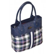 Tommy Hilfiger Women Plaid Small Tote Bag Denim/navy/multi - Borse - $75.00  ~ 64.42€