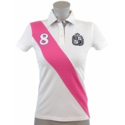 Tommy Hilfiger Women Slim Fit Sash Logo Polo Shirt White/Pink - Košulje - kratke - $49.99  ~ 317,57kn