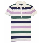 Tommy Hilfiger Women Striped Logo Polo T-Shirt Off white/navy/green/light purple - Košulje - kratke - $39.99  ~ 254,04kn