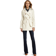 Tommy Hilfiger Women's Beanie Classic Spring Trench Ivory - Jacket - coats - $124.99 