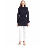 Tommy Hilfiger Women's Christine Belted Spring Trench Coat Midnight - Jacket - coats - $105.00 