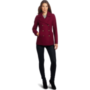 Tommy Hilfiger Women's Classic Double-Breasted Wool Pea Coat Potion - Chaquetas - $145.00  ~ 124.54€