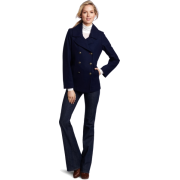Tommy Hilfiger Women's Classic Double-Breasted Wool Pea Coat Sapphire - Chaquetas - $145.00  ~ 124.54€