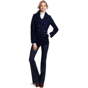 Tommy Hilfiger Women's Classic Double-Breasted Wool Pea Coat Sapphire - Jacket - coats - $145.00 