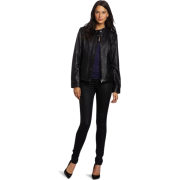 Tommy Hilfiger Women's Leather Jacket Black - Куртки и пальто - $300.00  ~ 257.67€