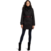 Tommy Hilfiger Women's Marlo Water Resistant Fall Rain Trench Coat Black - Chaquetas - $125.00  ~ 107.36€