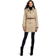 Tommy Hilfiger Women's Marlo Water Resistant Fall Rain Trench Coat Sand - Chaquetas - $125.00  ~ 107.36€