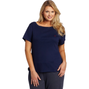 Tommy Hilfiger Women's Plus-Size Basic Short Sleeve Boatneck Navy - Košulje - kratke - $22.41  ~ 142,36kn